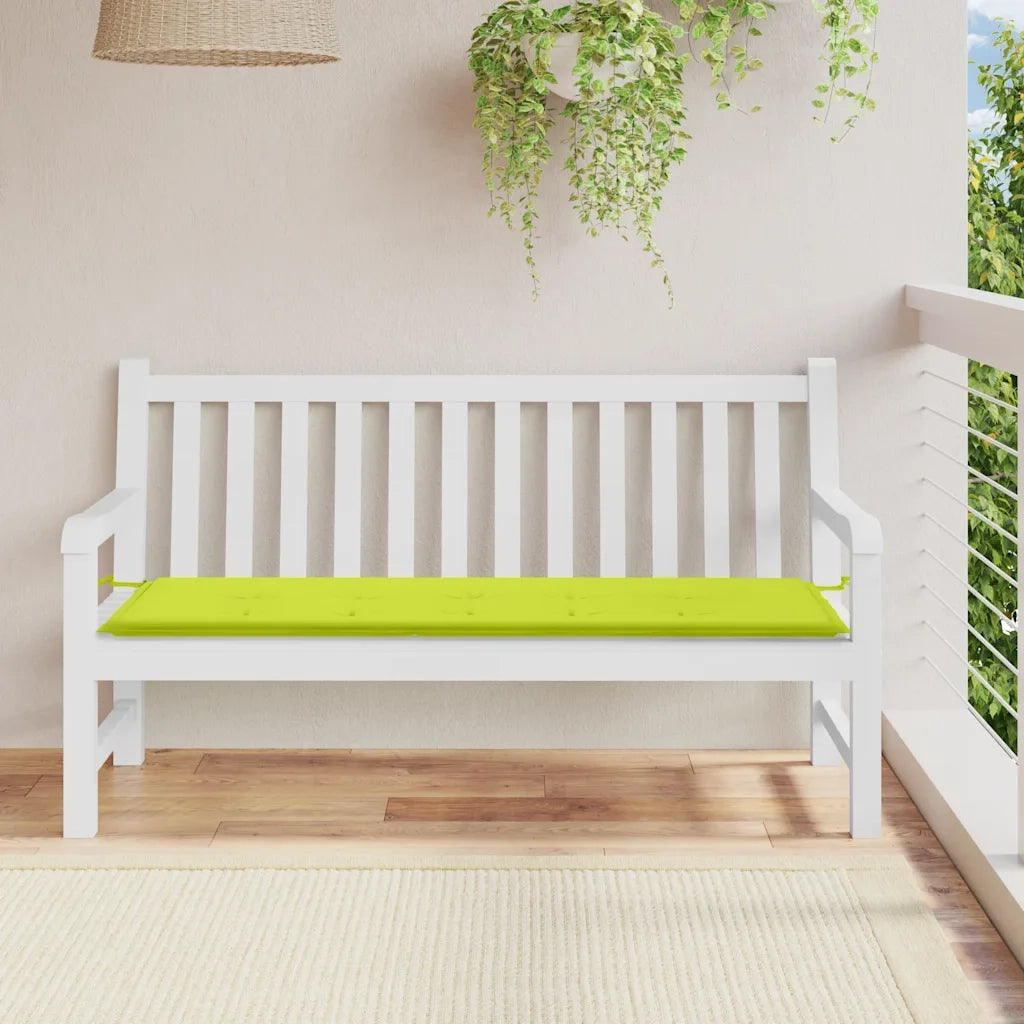 Cuscino per Panca | Cuscini per sedie Verde Brillante 150x50x3 cm in Tessuto Oxford
