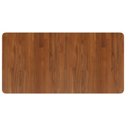 Piano Bagno Marrone Scuro 100x50x1,5cm Legno Massello Trattato CFW3289678