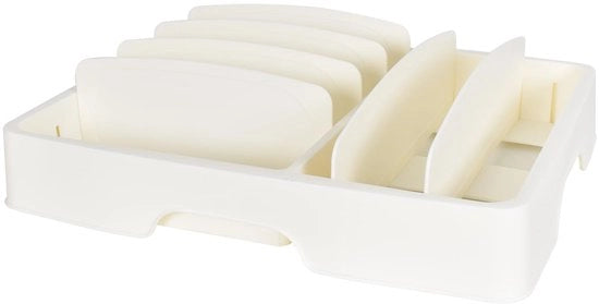Organizzatore di contenitori per alimenti - Sistema di organizzazione per contenitori di cibo - Contenitori di conservazione per la preparazione delle pasti - Sostegno per coperchi di contenitori di conservazione