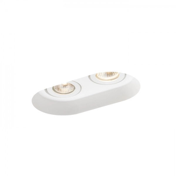 Lampada Faretto DINGO GU10 II inclinabile gesso 230V GU10 2x35W