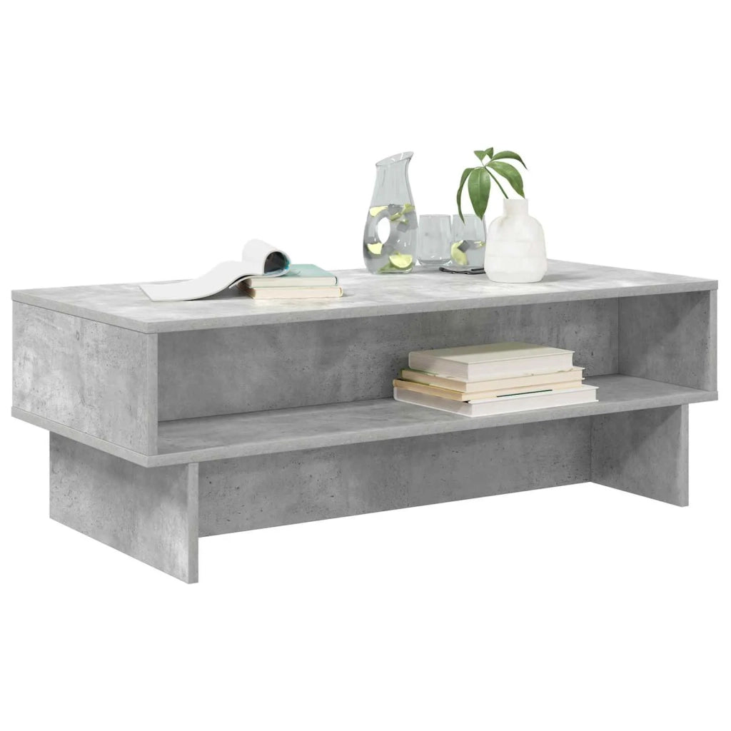 Tavolino da salotto Grigio cemento 100 x 46 x 35 cm 8000239
