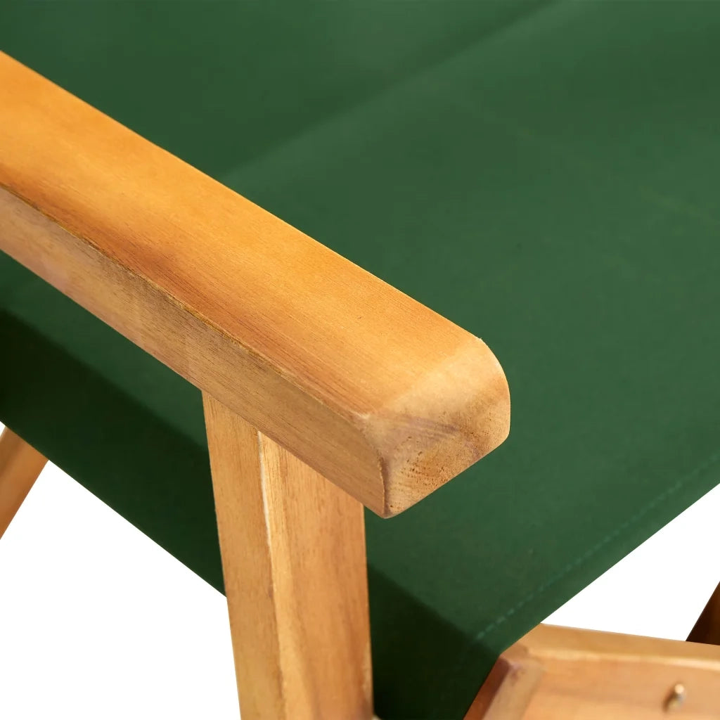 Sedia da Giardino | Sedia da Regista in Legno Massello di Acacia Verde