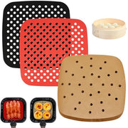 Buste da forno 100 pezzi - Carta da forno per Airfryer - Silicone