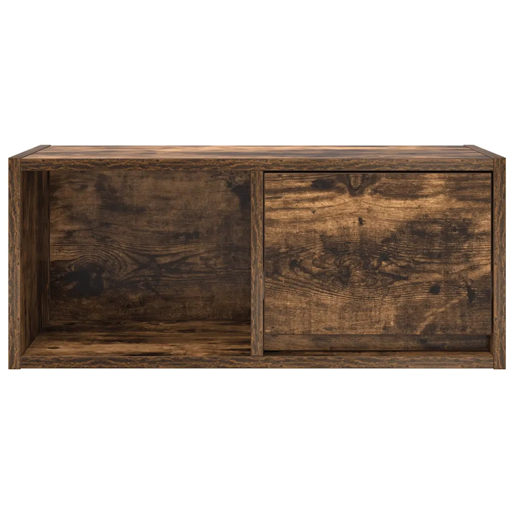 Mobile Porta TV-Mobile per TV-Credenza TV Rovere Fumo 60x31x25,5 cm in Legno Multistrato 993244