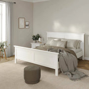 Letto piazza e mezza Faxai, Sommier per camera da letto, Giroletto per stanza, Struttura porta materasso, 211x179 h110 cm, Bianco