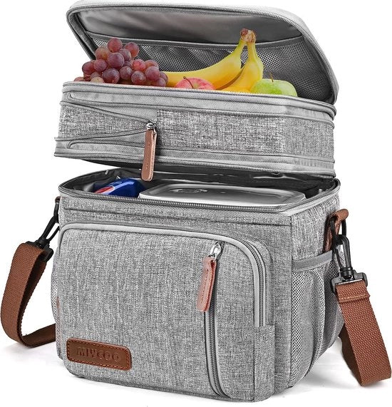 Borsa isolata per picnic per donna uomo grande contenitore per pasti termico impermeabile