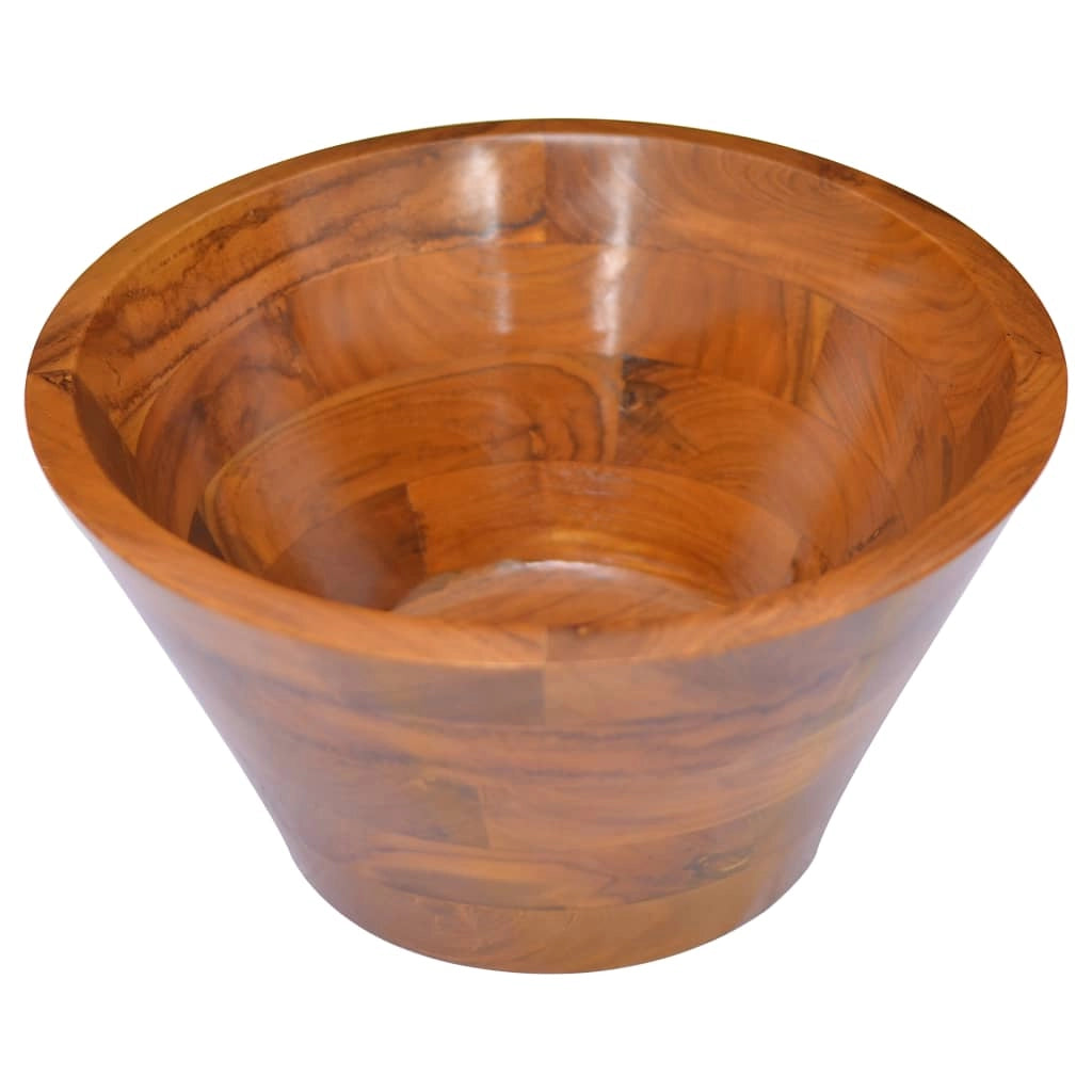 Lavandino da bagno lavabo da appoggio lavabo da bagno lavabo da interno diametro 40 cm legno massello di teak 02_0002871