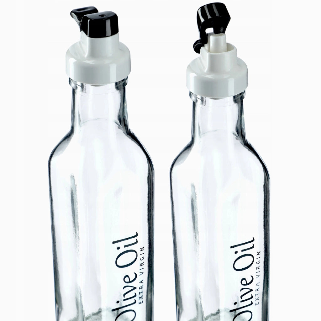 Bottiglia in vetro KADAX per olio d'oliva con dosatore da 250 ml.