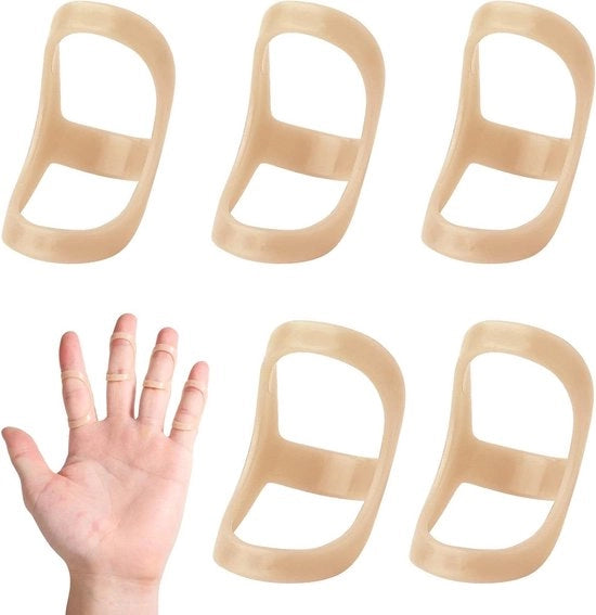 Articoli per dita - 5 pezzi di sostegni per dita (indice, medio o anulare) - stabilizzatori ovali in diverse dimensioni
