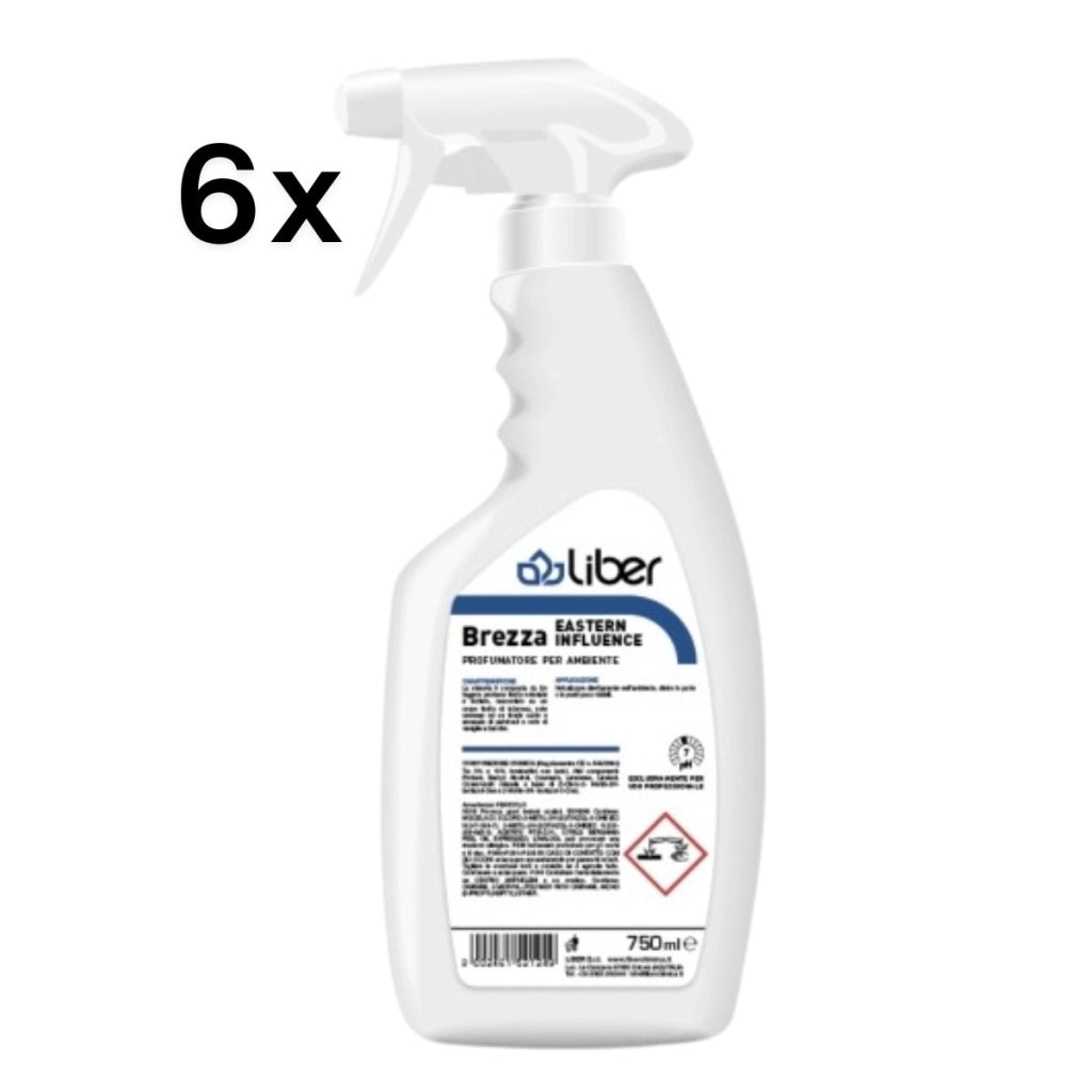 Brezza Eastern Influence 6 Pezzi x 750 ml, Profumatore Ambienti Elimina Odori | Liber