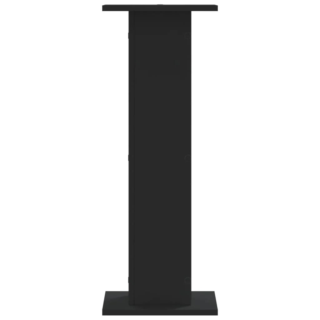 Portavasi mobili per fiori set da 2 30 x 30 x 80 cm legno ingegnerizzato nero 02_0045282