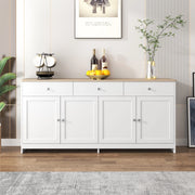 Credenza 4 Ante e 3 Cassetti Soggiorno ¨C Xylo ¨C Legno Bianco