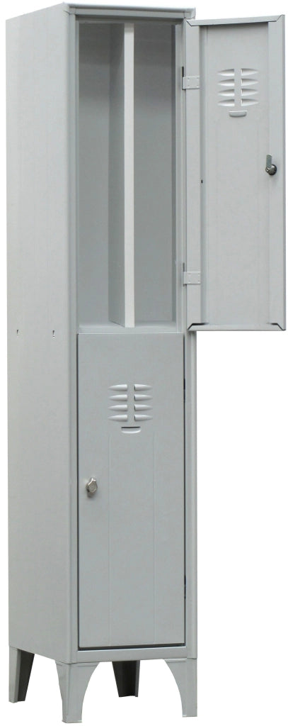 Armadio sovrapposto a 2 posti con tramezza interna cm. 35x35x180h