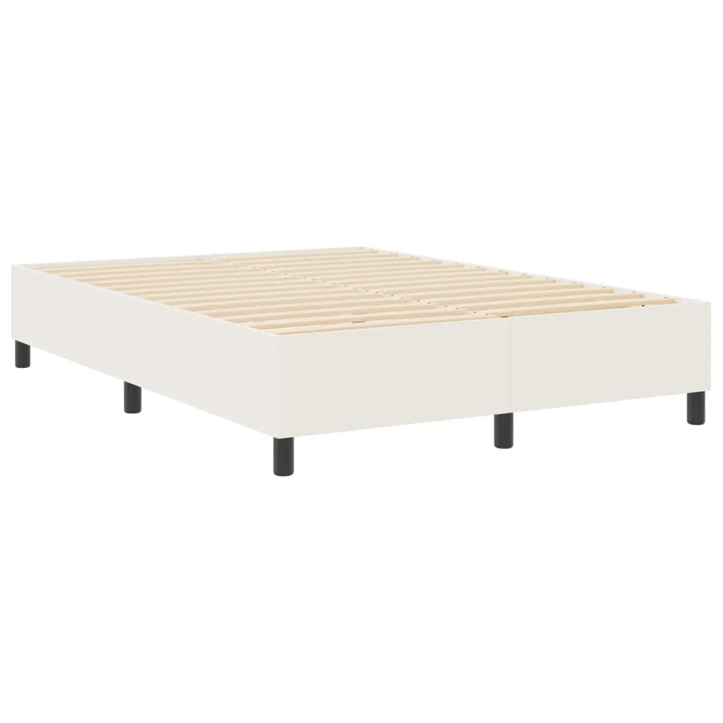 Struttura letto piattaforma Crema 140 x 200 cm Tessuto in Cords 3337414