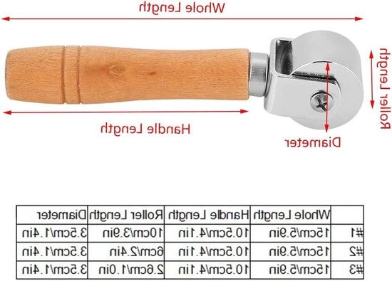 Manicotto in legno per Edge Creaser - panno di pelle per strumenti - argento lucido 26mm 100mm 60mm - con rotolo di colla.