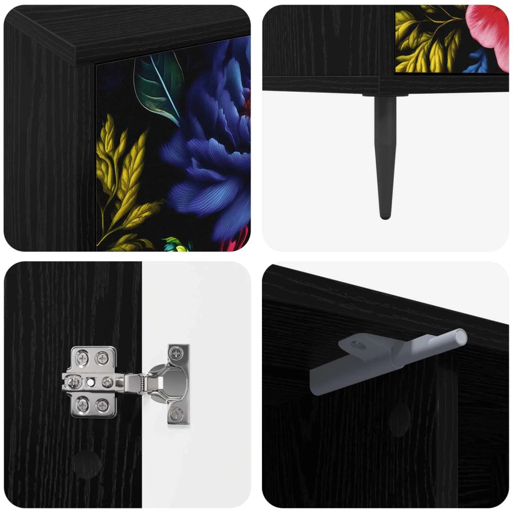 Mobile TV KIEL 102 x 33 x 51 cm Rovere Nero 8007063