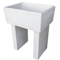 Pilozza calcestruzzo cemento serie ostuni 60 x 47 x h 30 cm con piedi