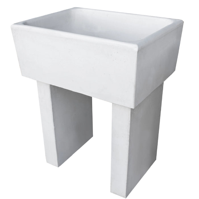 Pilozza calcestruzzo cemento serie ostuni 60 x 47 x h 30 cm con piedi