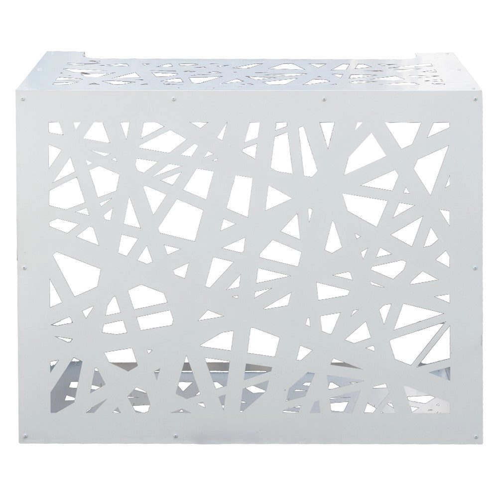 Copricondizionatore Copertura per Climatizzatore 86x44x68 cm Artist M in Alluminio Bianco
