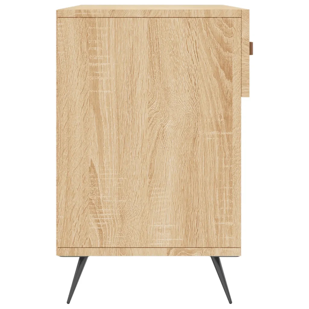 Panca Porta Scarpe Rovere Sonoma 102x35x55 cm Legno Multistrato