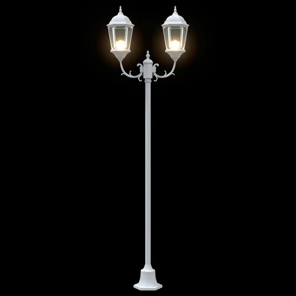 Luce da Giardino Bianco 68 x 20 x 235 cm Alluminio e vetro CFW1200632