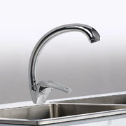 Trade Shop - Rubinetto A Canna Alta Orientabile Lavello Cucina Monocomando Monoforo 52332a -