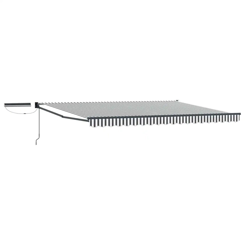 Tettuccio Elettrico Retrattile Antracite e Bianco 4 × 3 m 3420146