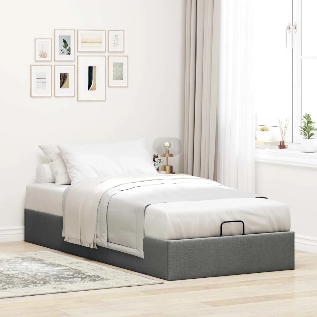 Struttura Letto Pouf senza Materasso 90x190 cm in Tessuto 3310841