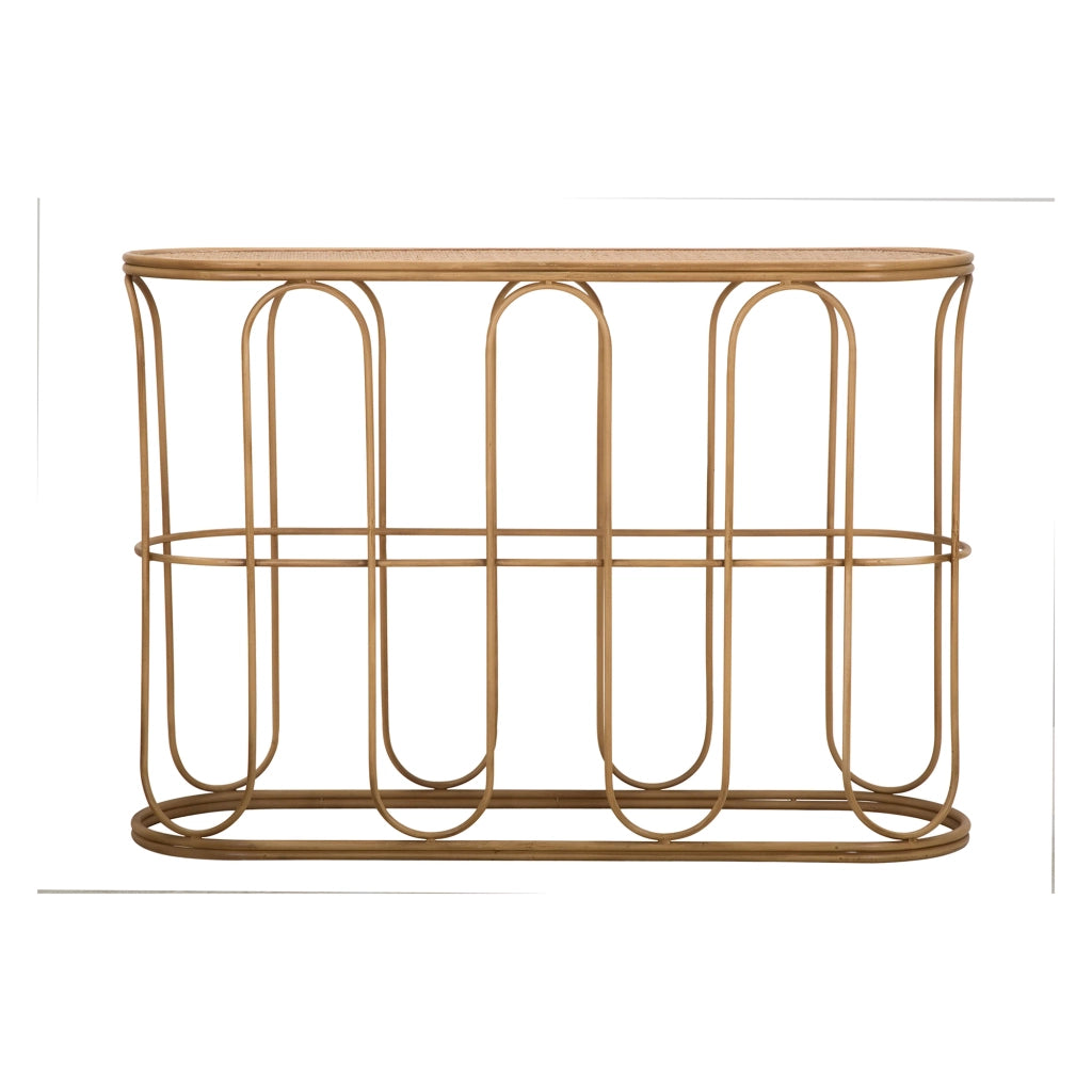Tiznit, Consolle un Ripiano, 110x32x77h cm Marrone