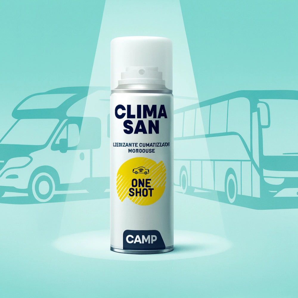 Igienizzante monodose climasan one shot spray per climatizzatori abitacoli auto camper 200ml 3 pezzi