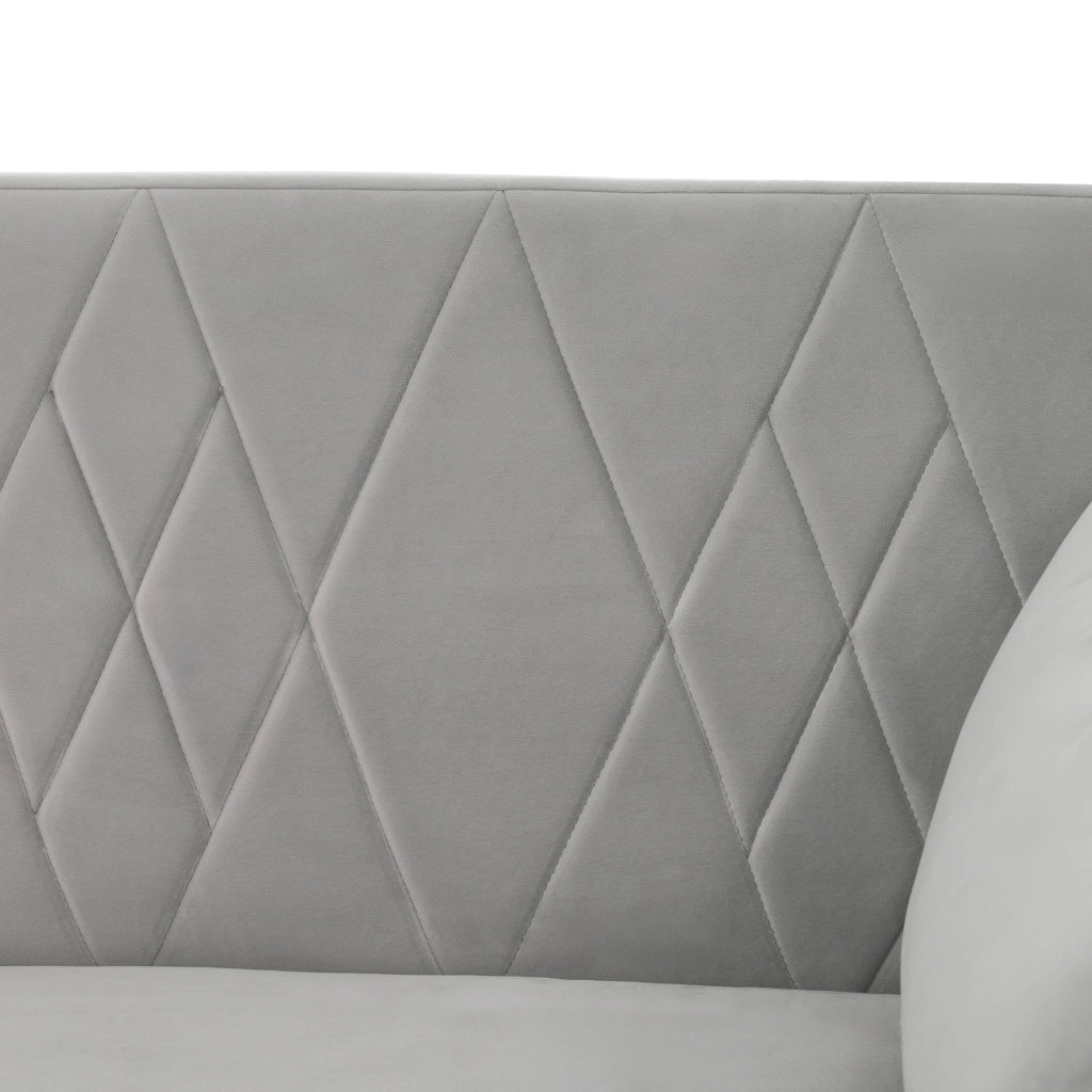 Divano Letto 2 Posti in Velluto ¨C MINIMAL ¨C Grigio