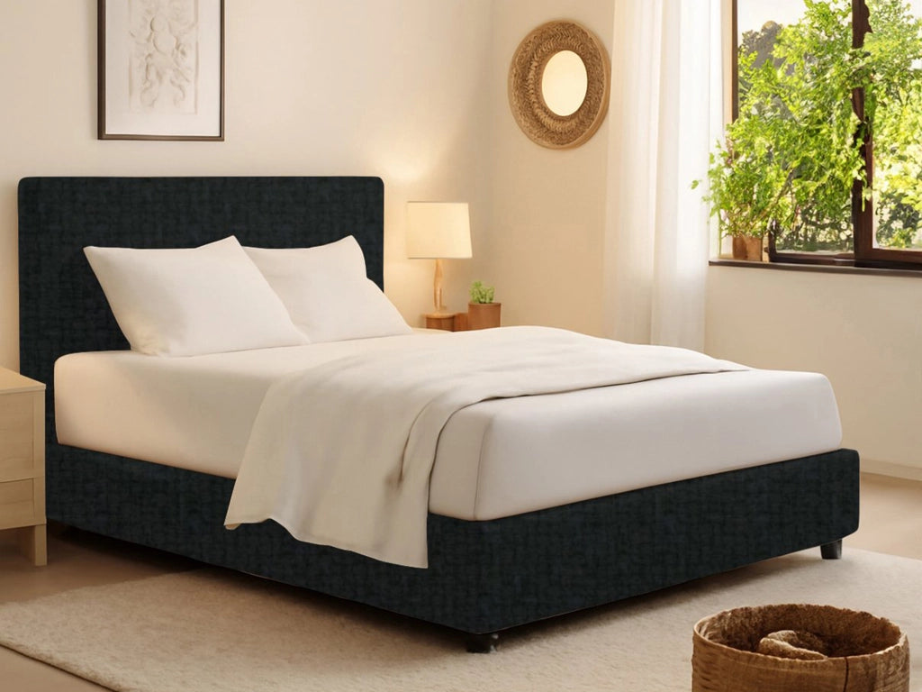 Bracknell, Letto Singolo Sfoderabile Made in Italy, Grigio Scuro