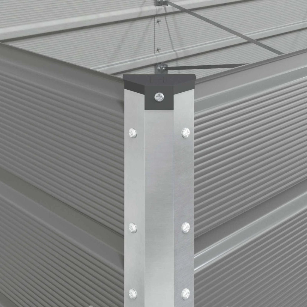 Fioriera Grigio chiaro 195 x 100 x 75 cm Acciaio zincato 42018168