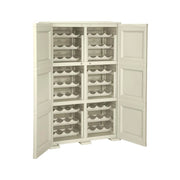 ARMADIO PORTABOTTIGLIE 72 BOTTIGLIE ANGORA 79X43X125 CM CON ANTA LISCIA – CANTINETTA MODERNA CHIUSA PER SOGGIORNO E ZONA PRANZO