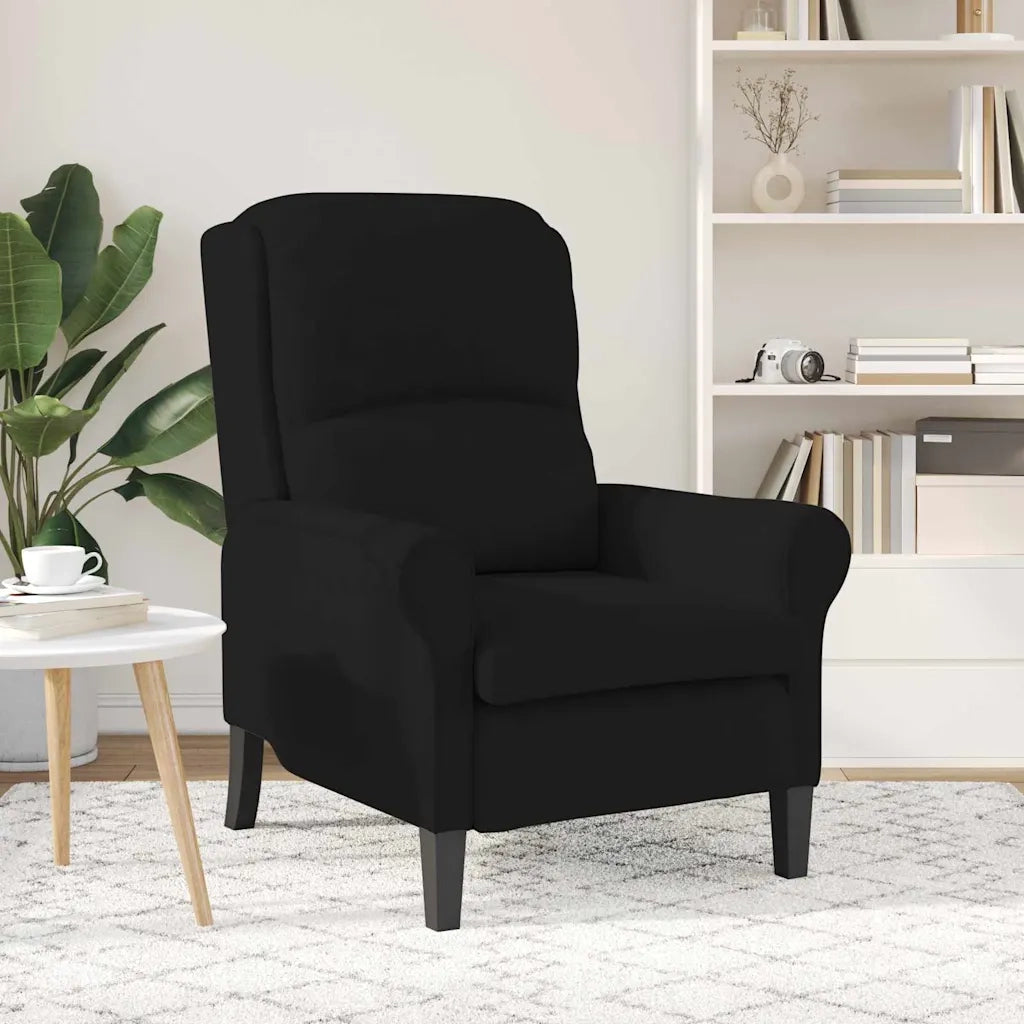 Divano Sedia-Poltrona-Poltroncina Nero 76 x 94 x 102 cm Microfibra