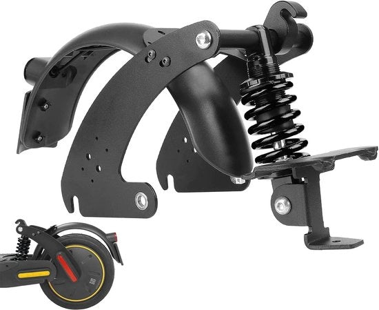 Kit di assorbimento shock - Set di paracarro e parafango - Migliorata assorbimento shock - Nero - Accessori per scooter elettrico - Adatto per Ninebot