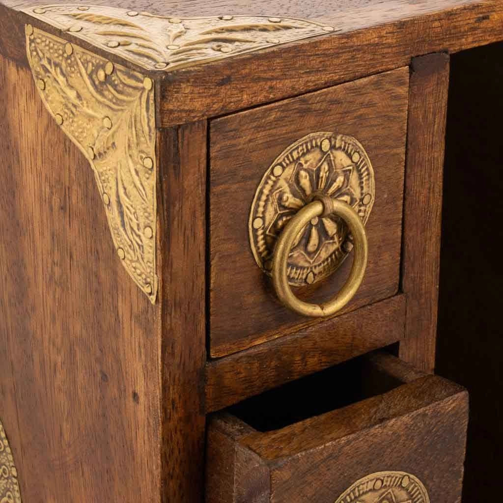 Portagioie in legno marrone 17x12,5x37h cm