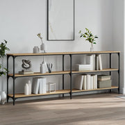 Tavolo Consolle Rovere Sonoma 200x29x75 cm Legno Agglomerato 834111