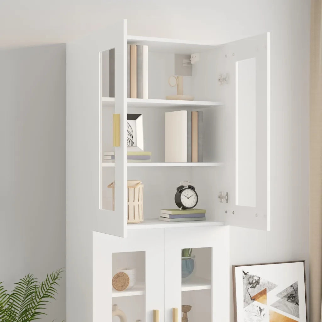 Armadietto Pensile a Parete Bianco 69,5x34x90 cm CFW1107580