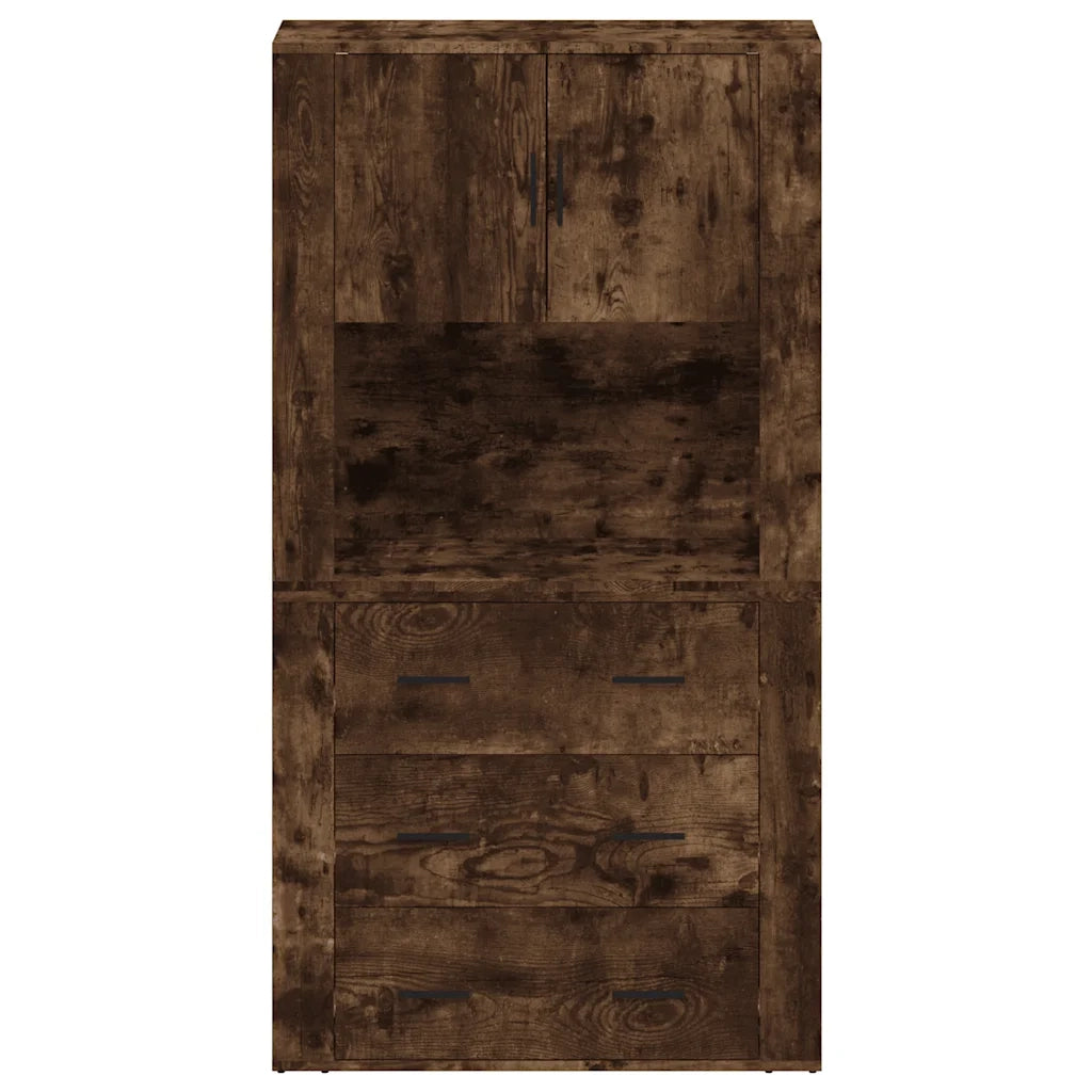 Credenza | Madia | Buffet da pranzo | Armadio da pranzo Rovere Fumo in Legno Multistrato