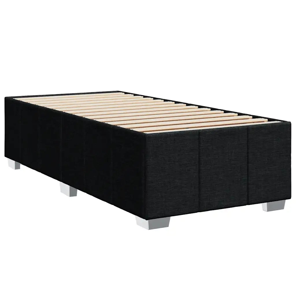 Giroletto a Molle con Materasso Nero 80x200 cm inTessuto