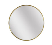 Specchio rotondo Hispanohogar alluminio dorato 60x60x5