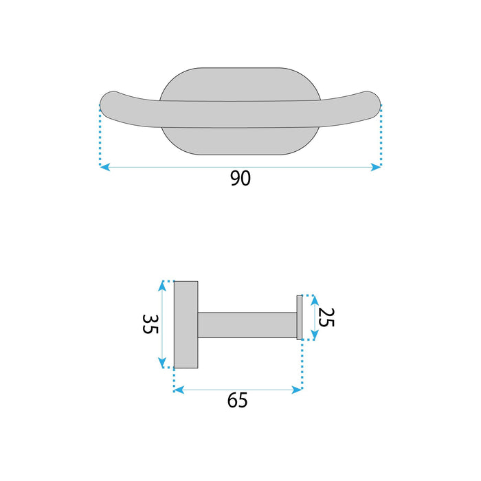 Portasciugamano Da Bagno Til 105 Black