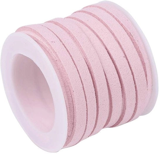 Cinturino in Suedè 5mm - Lato Piano - Gioielli Fai da Te - Creare un Bracciale - 5,45 Yards - Materiale Sostenibile - Cinturino per Gioielli