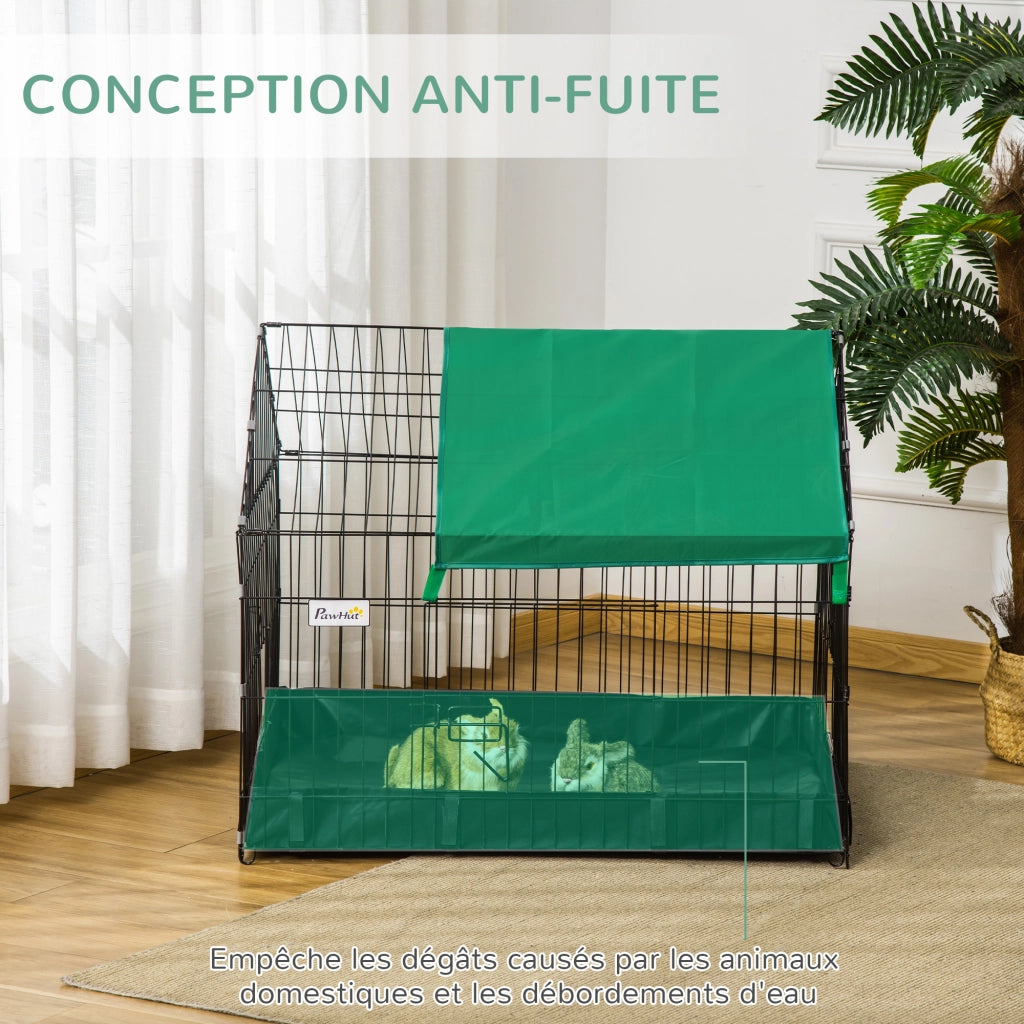 Gabbia per conigli e piccoli animali ¨C zephmum ¨C 90x75x75 cm