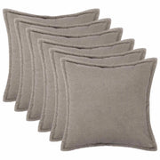 Federa 6 pcs HOUTEN Grigio Chiaro 30 x 30 cm Bouclé 915850