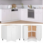 Armoire d'angle basse Lyon blanc 75,5x75,5x81,5 cm