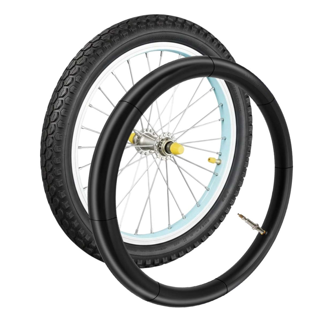Camera d'aria 20x1.75 a 1.90 per bicicletta in gomma con valvola da 44 mm Nero Avizar