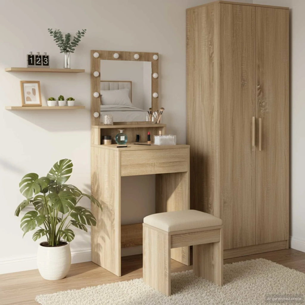 Tavolo da Trucco con lo scaffale Rovere Sonoma 50 x 41 x 135 cm 865120