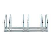 Rastrelliera Porta Biciclette 3 Posti 70,5x33x27 cm Tubi in Acciaio